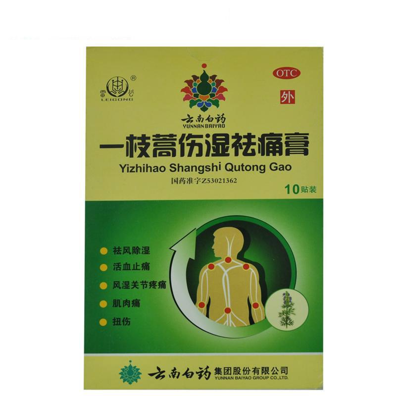 雷公 一枝蒿伤湿祛痛膏 云南白药 2贴*5袋